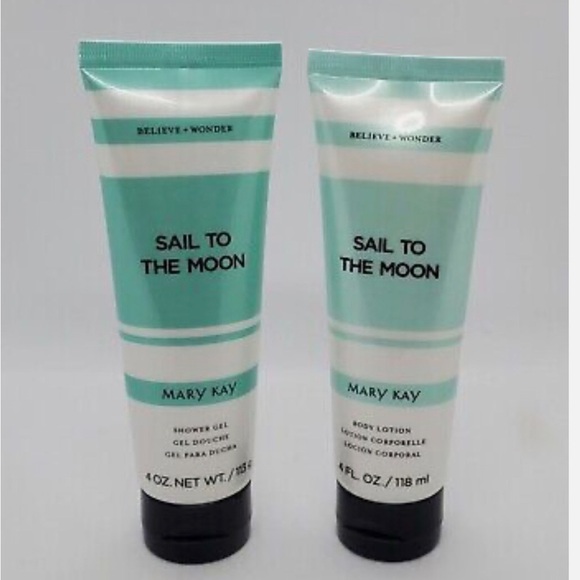 MARY KAY 'Sail To The Moon' 2 Lot Shower Gel & Body Lotion...4 oz Each - NEW - Picture 1 of 4